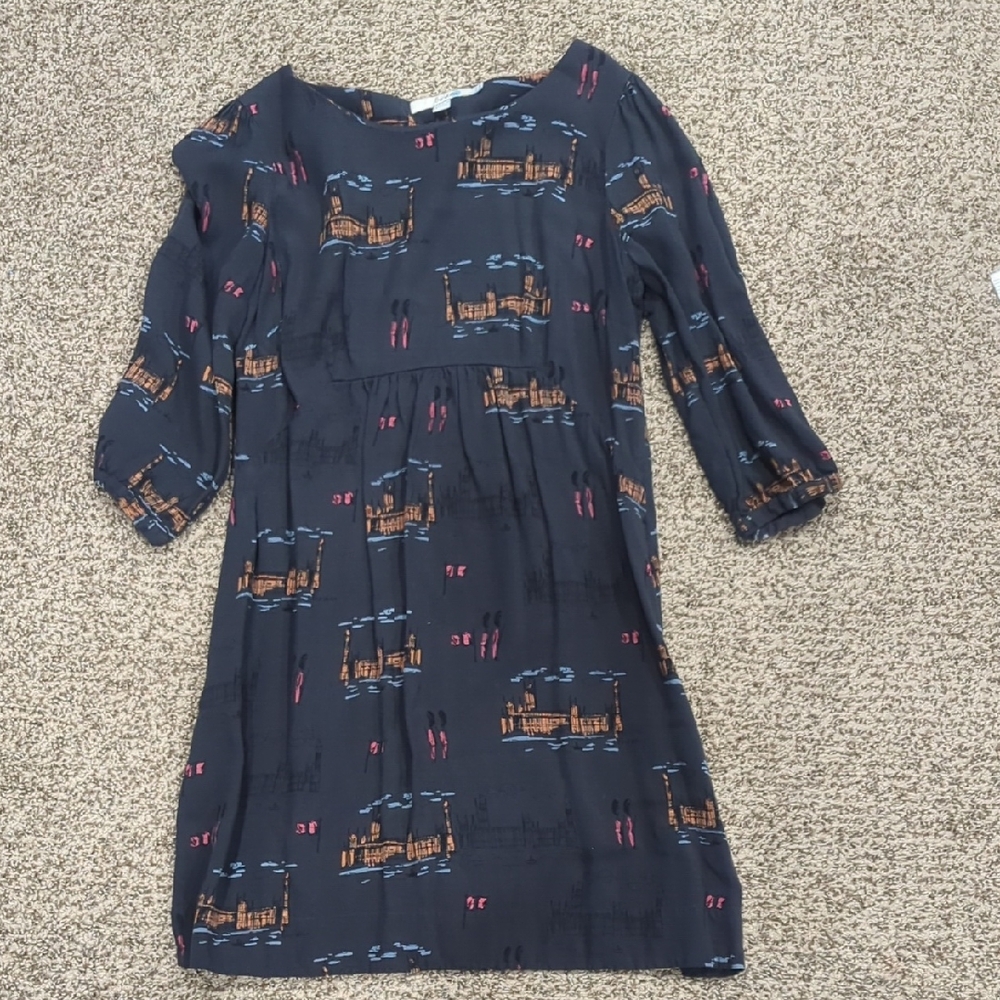 Biden Scoop Tunic Dress Westminster Print  US 8R
